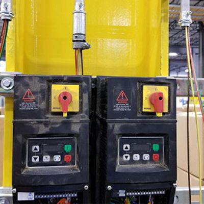 Warehouse power control panel repair and installation in the Atlanta area