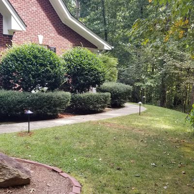 Outdoor Lanscaping Light installation in the Atlanta area