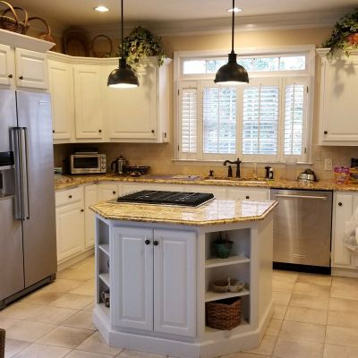 Home kitchen recessed lighting installation in the Atlanta area