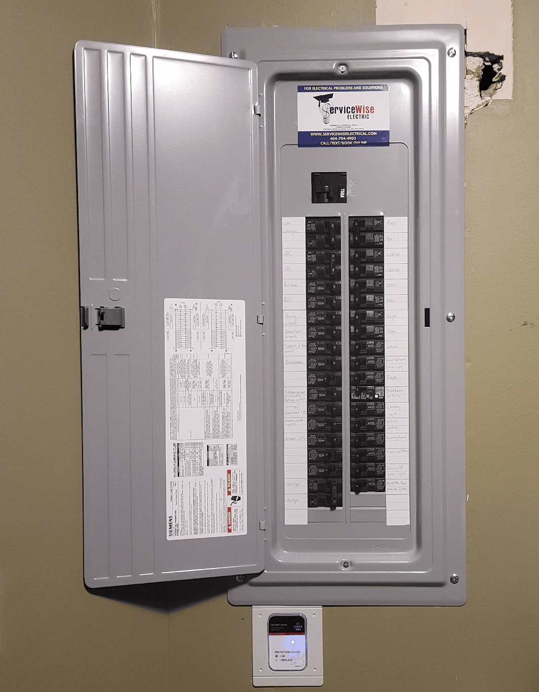 Electrical panel replacement 
