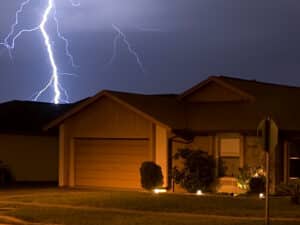 power surge cause-lightning strike